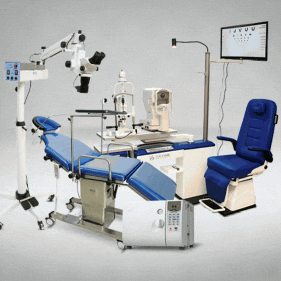Ophthalmology exam suite